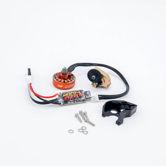 Mofo RC | SMP 1700Kv Brushless Pancake Motor/Reaper ESC/Mount + Transmission Combos- (For Axial® SCX24™/AX24™)