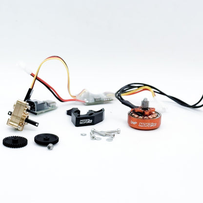 Mofo RC | SMP 1700Kv Brushless Pancake Motor/ESC/Mount + Transmission Combos- (For Axial® SCX24™/AX24™)