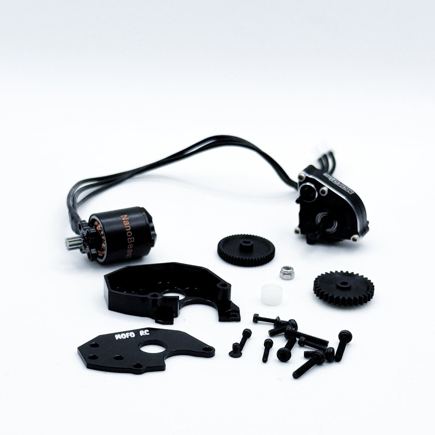 Mofo RC | NanoBeast 3200kv Brushless Motor + Standard LCG Mount/Transmission (For Axial® SCX24™/AX24™)