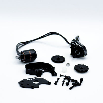 Mofo RC | NanoBeast 3200kv Brushless Motor + Standard LCG Mount/Transmission (For Axial® SCX24™/AX24™)