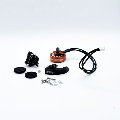 Mofo RC | SMP 1700Kv Brushless Pancake Motor + Mount & Transmission Combos- (For Axial® SCX24™/AX24™)