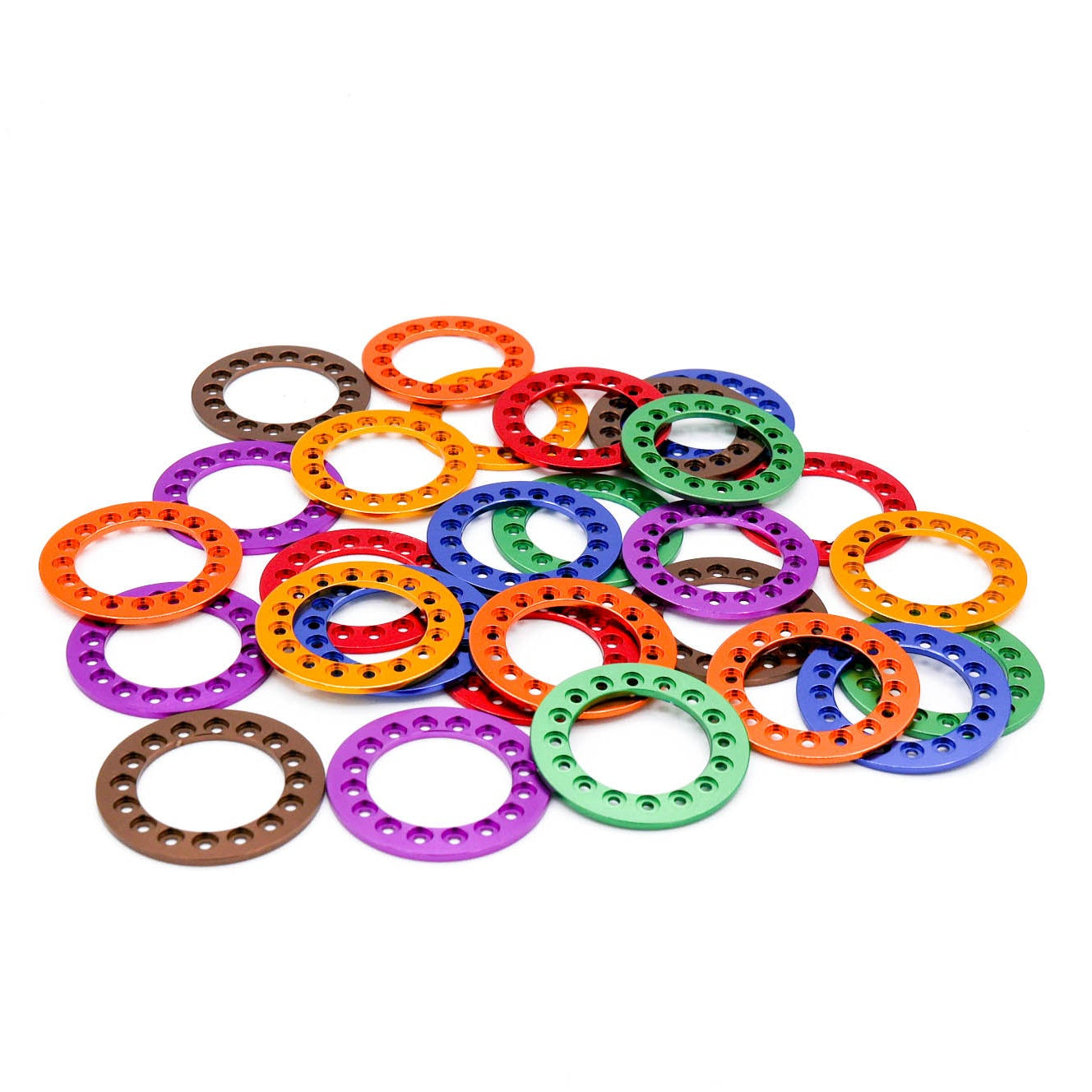 Mofo RC | UPW 16 Hole Machined Color Anodized Beadlock Ring Sets