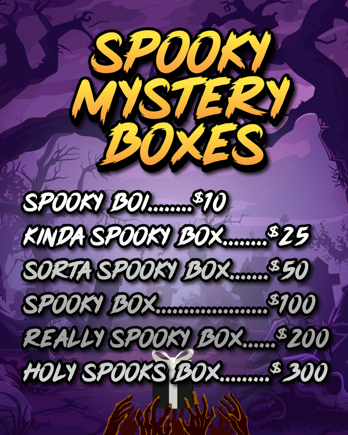 Spooky Mystery Boxes - Trick or Treating