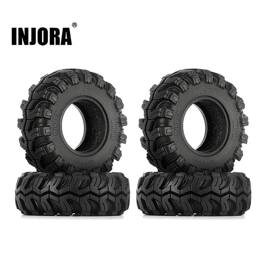 INJORA Mud Paw 1.0" M/T Tires (4) (52*19mm)