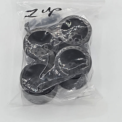 1UP wheels assorted finishes — bead blasted silver, black, bronze