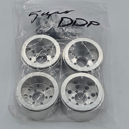 UPW beadlock wheels for Axial® SCX24™ — silver with silver rings