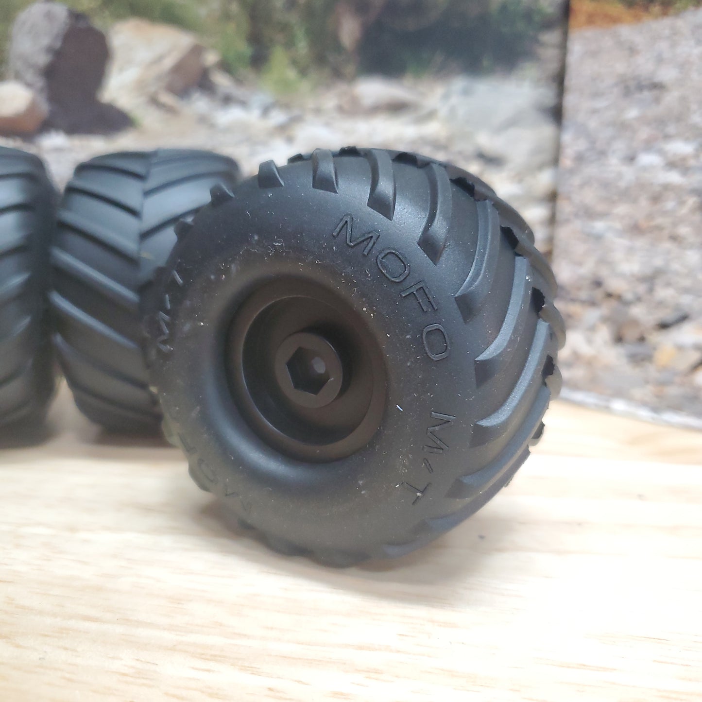 Monster Truck Tires and wheels Mofo MT for 24th scale and 18th scale RC