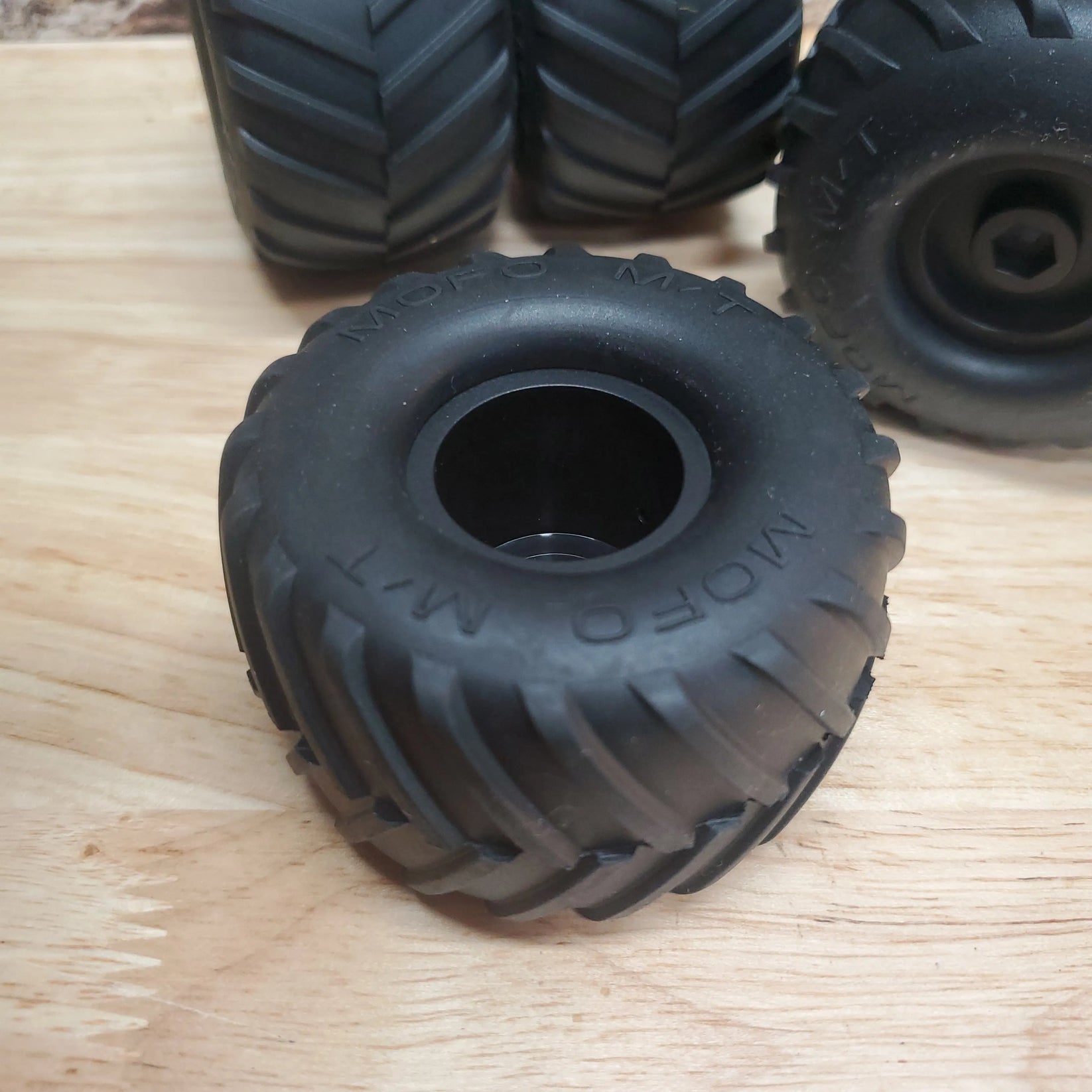 Monster Truck 70x42.5mm 1.2" Complete Tires and wheels scx24, trx4m, F ...