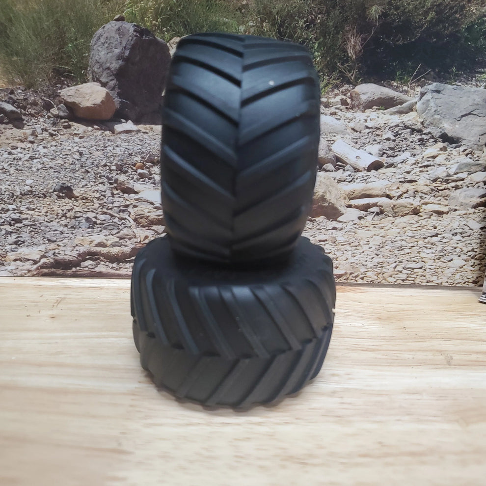 Monster Truck 70x42.5mm 1.2" Complete Tires and wheels scx24, trx4m, F ...
