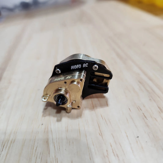 Brass Bullet Proof Transmission Complete Pre Built mod.3 and mod.5 For Axial SCX24 / AX24 - Mofo Rc