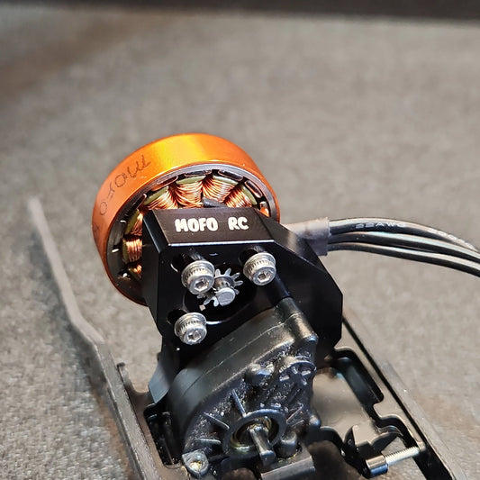 Mofo RC | SMP 1700Kv Brushless Pancake Motor + Mount & Transmission Combos- (For Axial® SCX24™/AX24™)