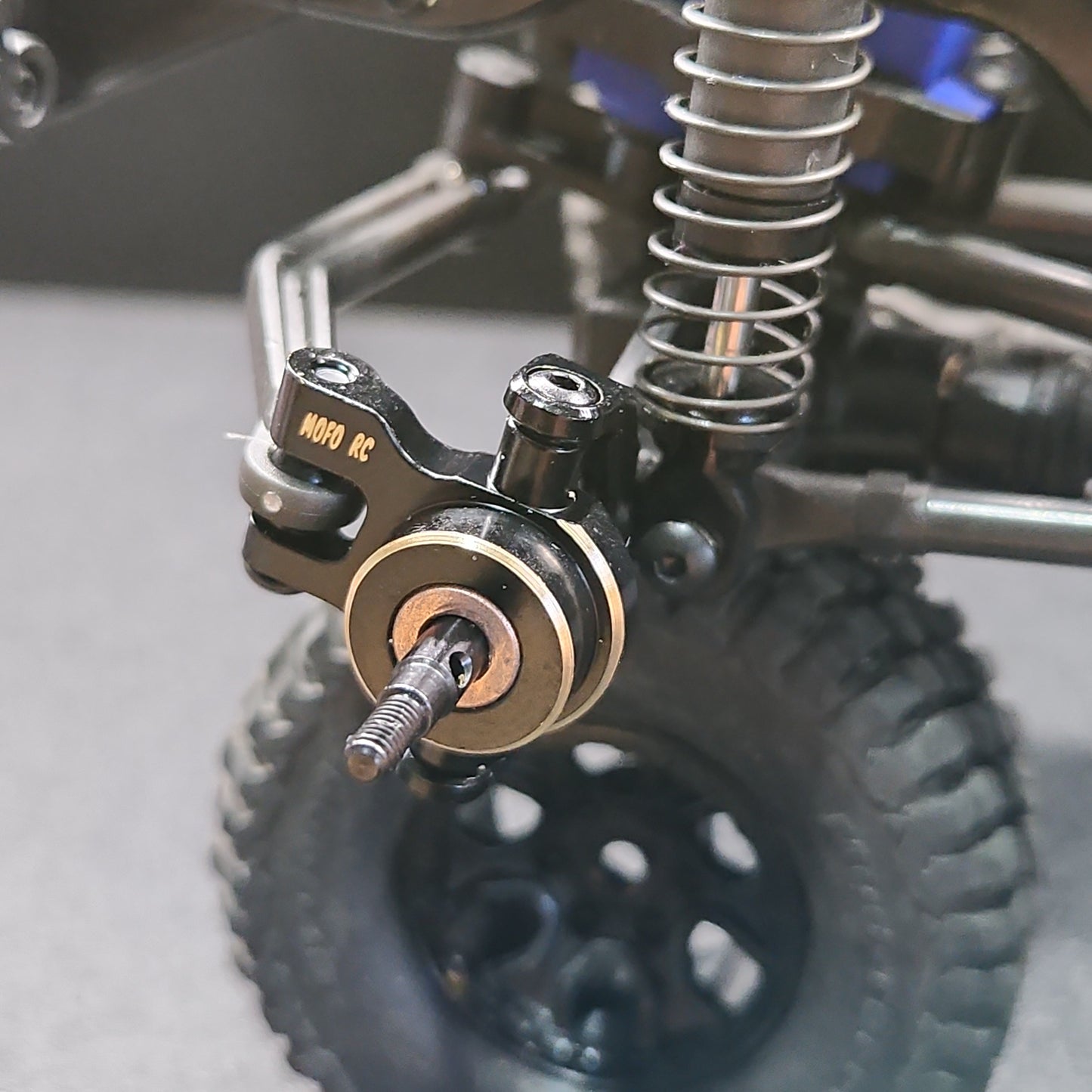 Trx4-m Black brass steering knuckles