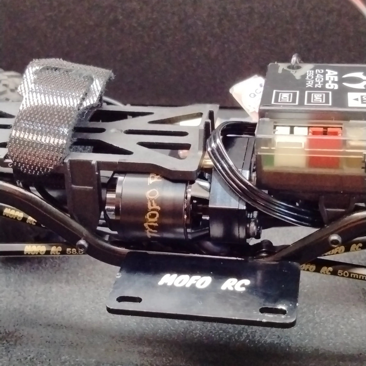 KC Racing Brushless Adj Motor Mount (KCR-MUAC) For Flexi - 1/24 Scale Slot Car