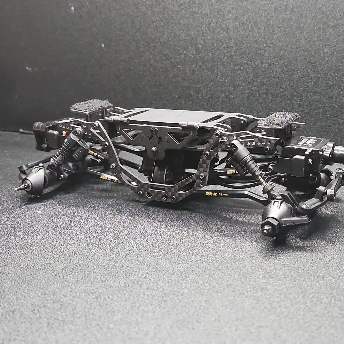 AX24 Double Dragon Carbon Fiber Chassis Upgrade Parts for AX24 XC-1, Axial 1/24 RC Crawler Car Upgrade Accessories