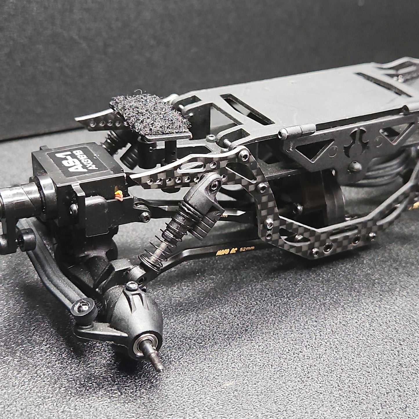 AX24 Double Dragon Carbon Fiber Chassis Upgrade Parts for AX24 XC-1, Axial 1/24 RC Crawler Car Upgrade Accessories