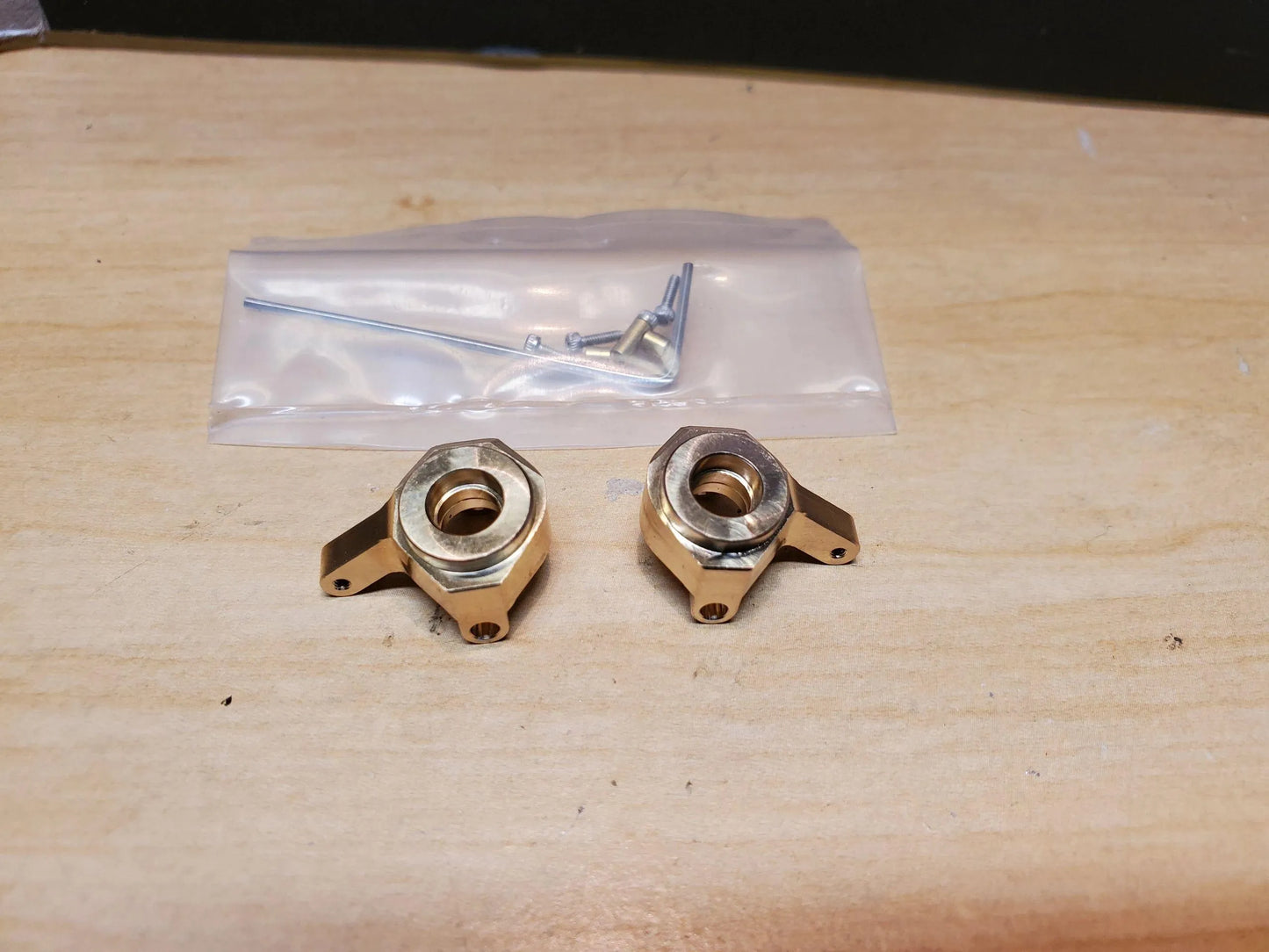 Brass Steering knuckles for the SCX24 / AX24 - Mofo Rc