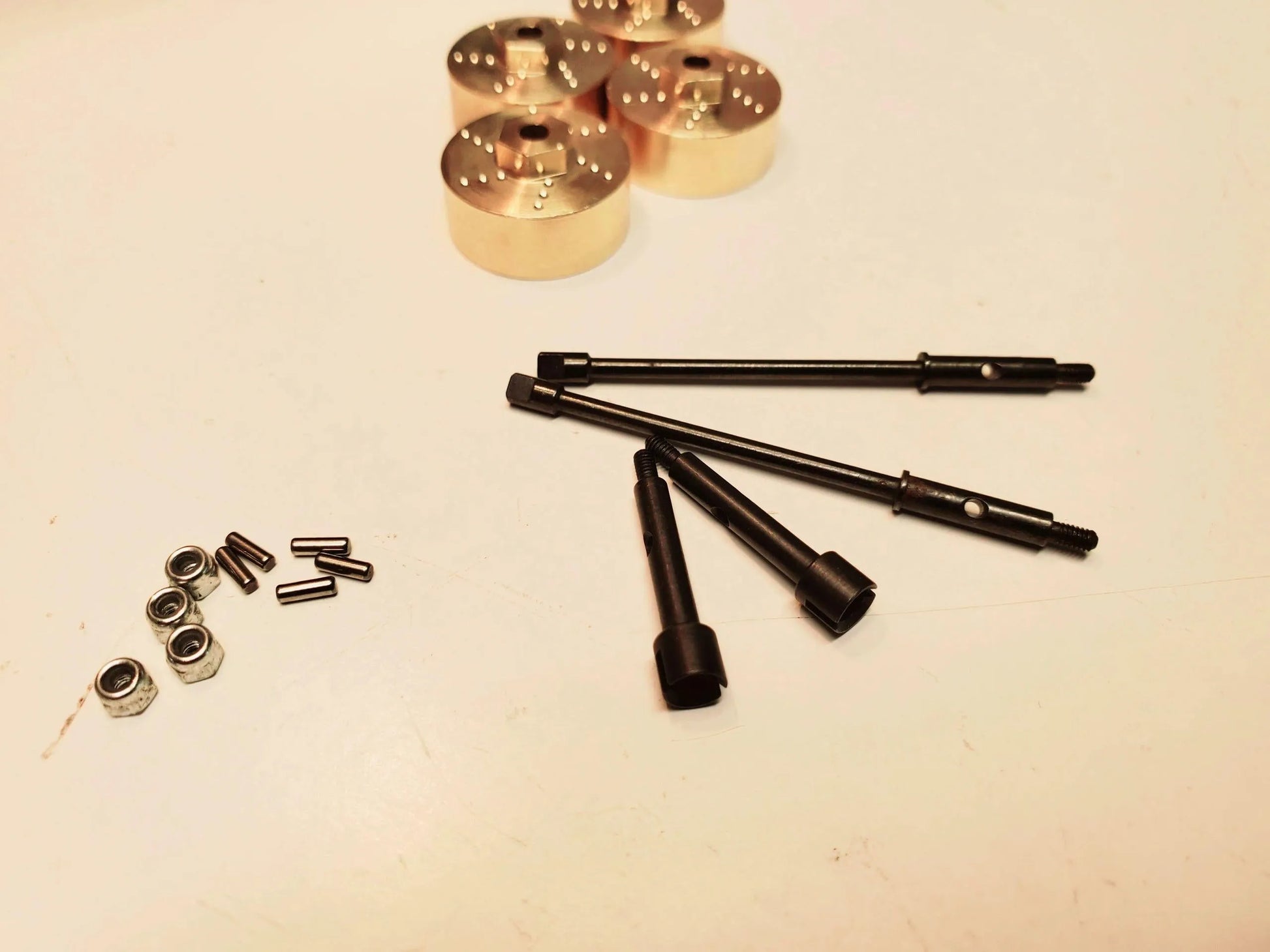 4mm Extended Axles with Heavy Brass Hex's - Mofo Rc