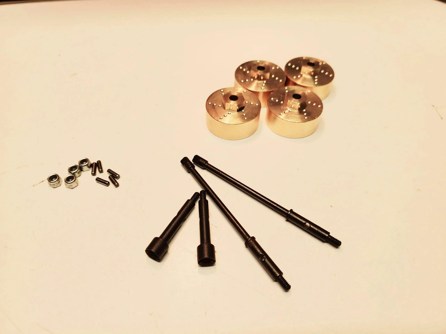 4mm Extended Axles with Heavy Brass Hex's - Mofo Rc