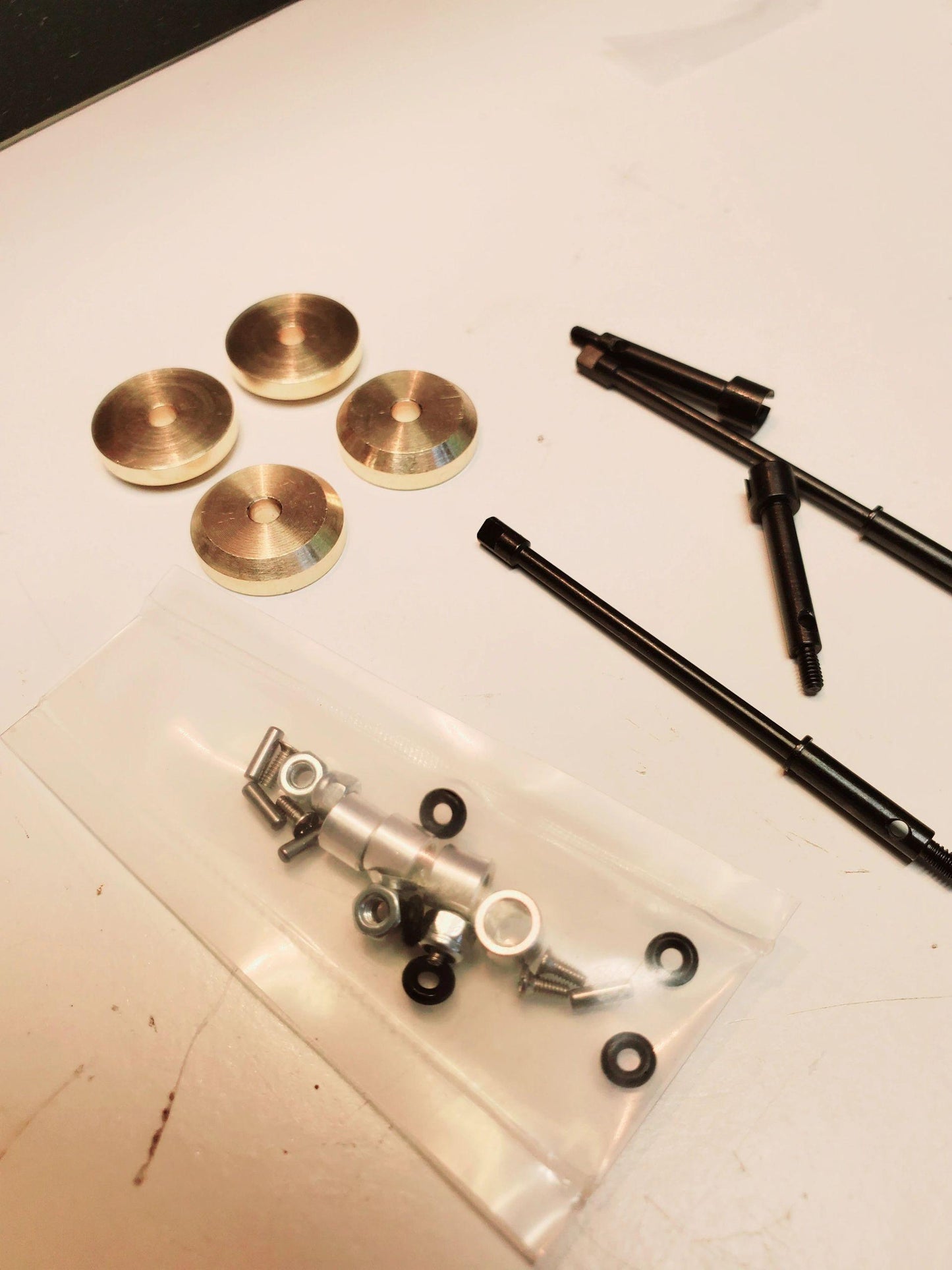 4mm Extended axles with brass patty's - Mofo Rc