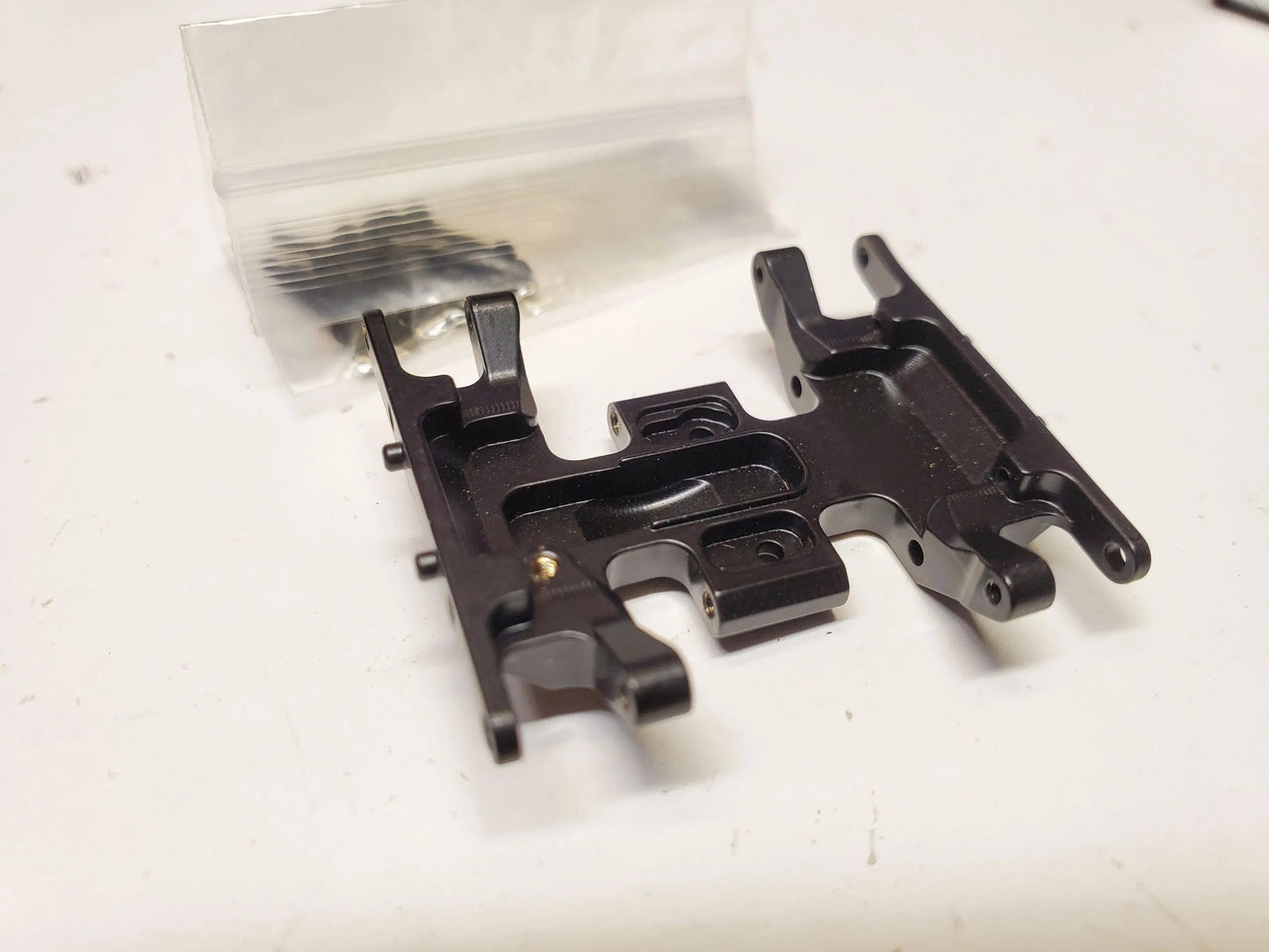 Black Brass Skid Plate for Scx24 - Mofo Rc