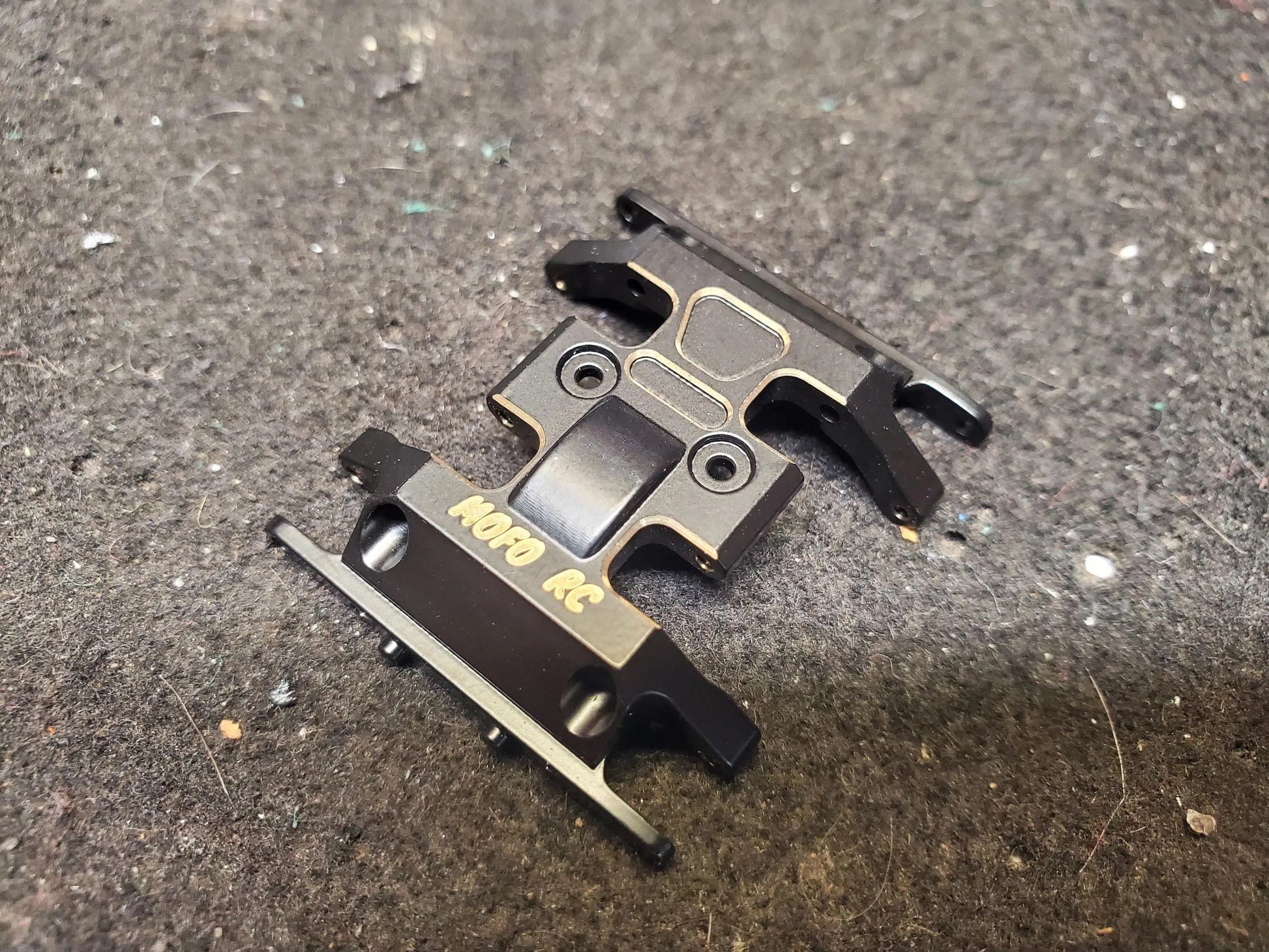 Black Brass Skid Plate for Scx24 - Mofo Rc