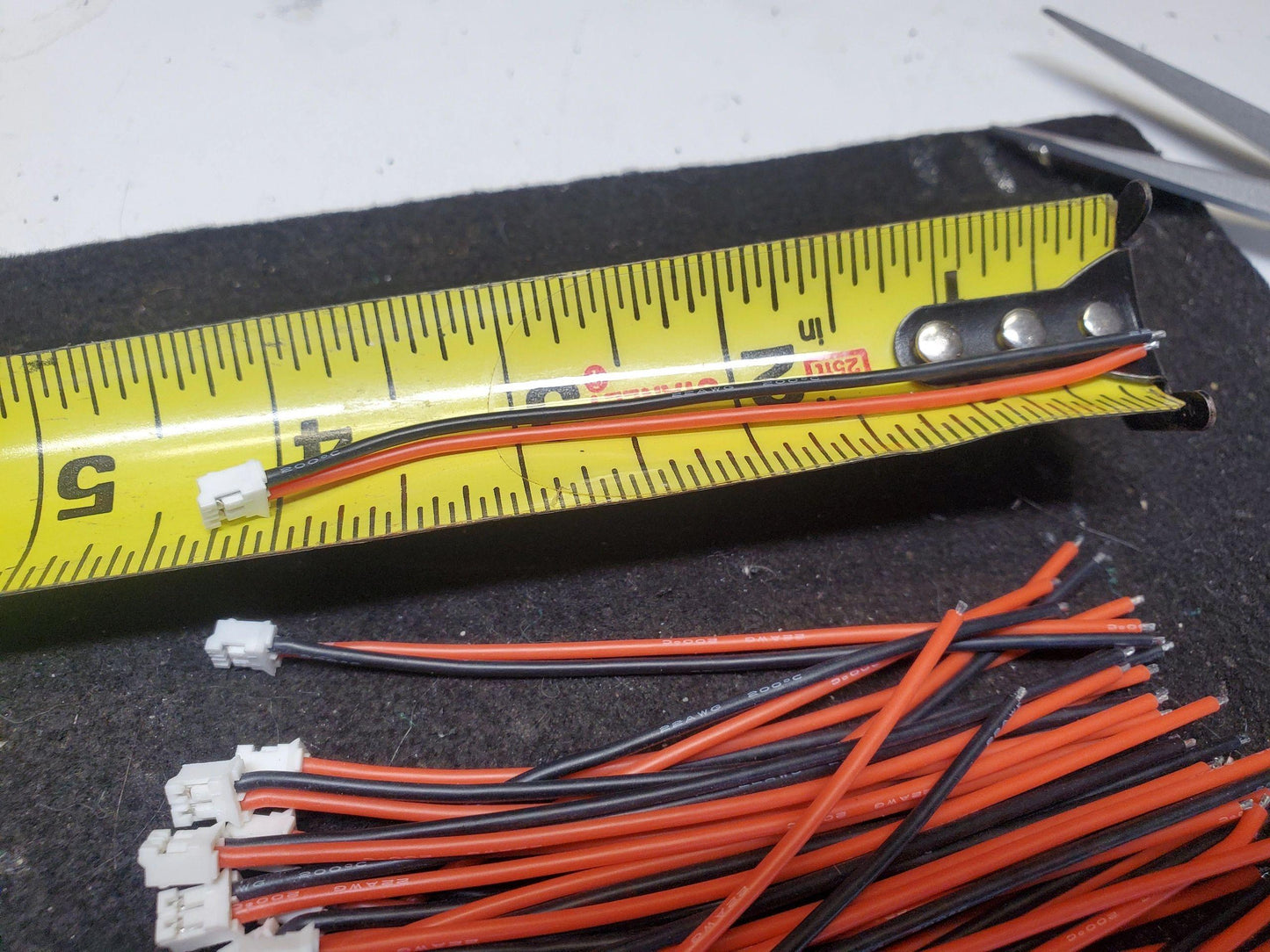 Ph2.0 male connector with female pin holes harness wire