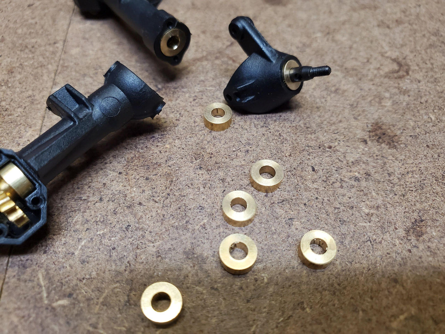Competition low speed brass axle bearing set