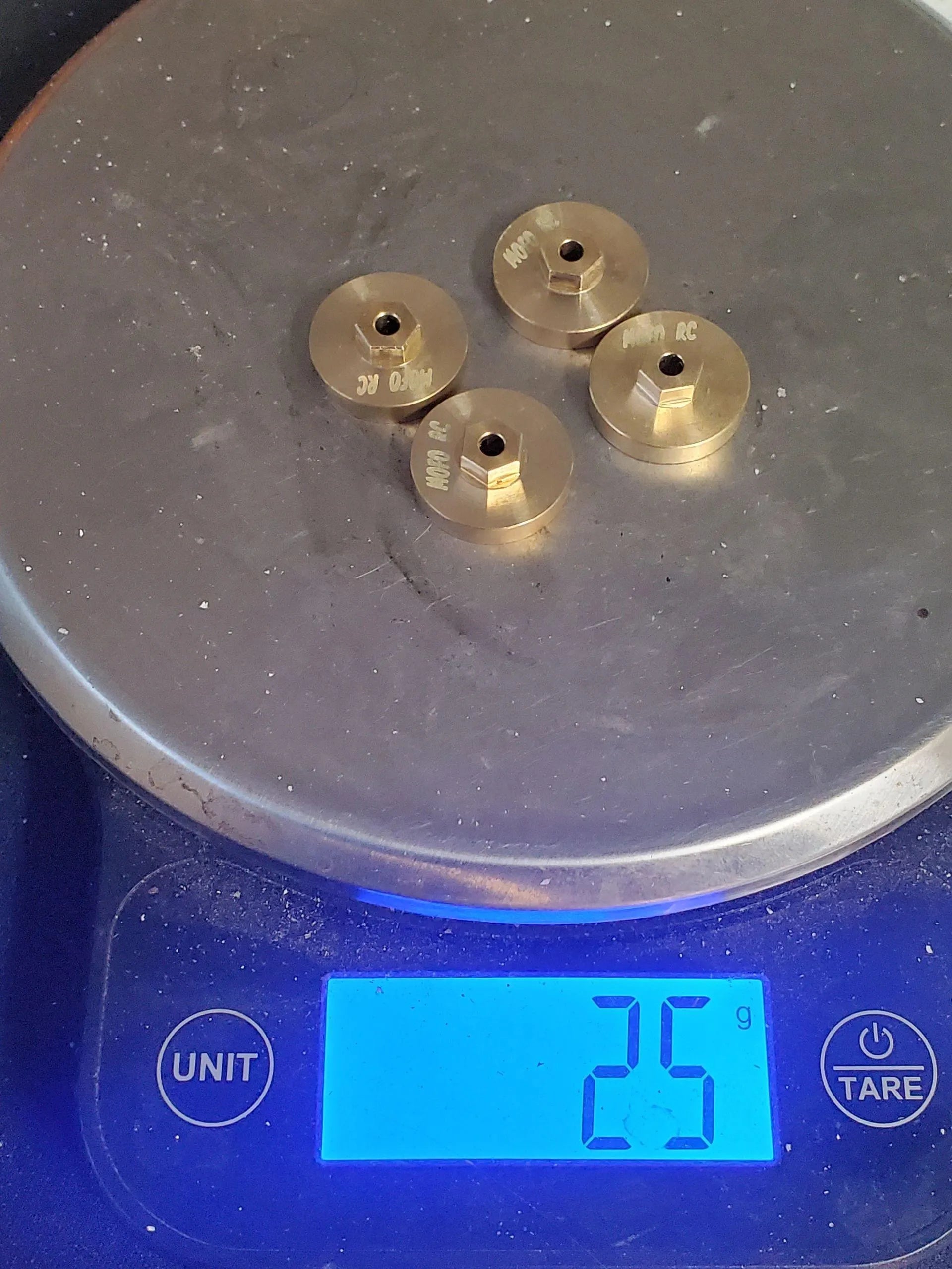 !!!CLEARANCE!!! Weighted brass hex for Scx24 / Ax24 - Mofo Rc