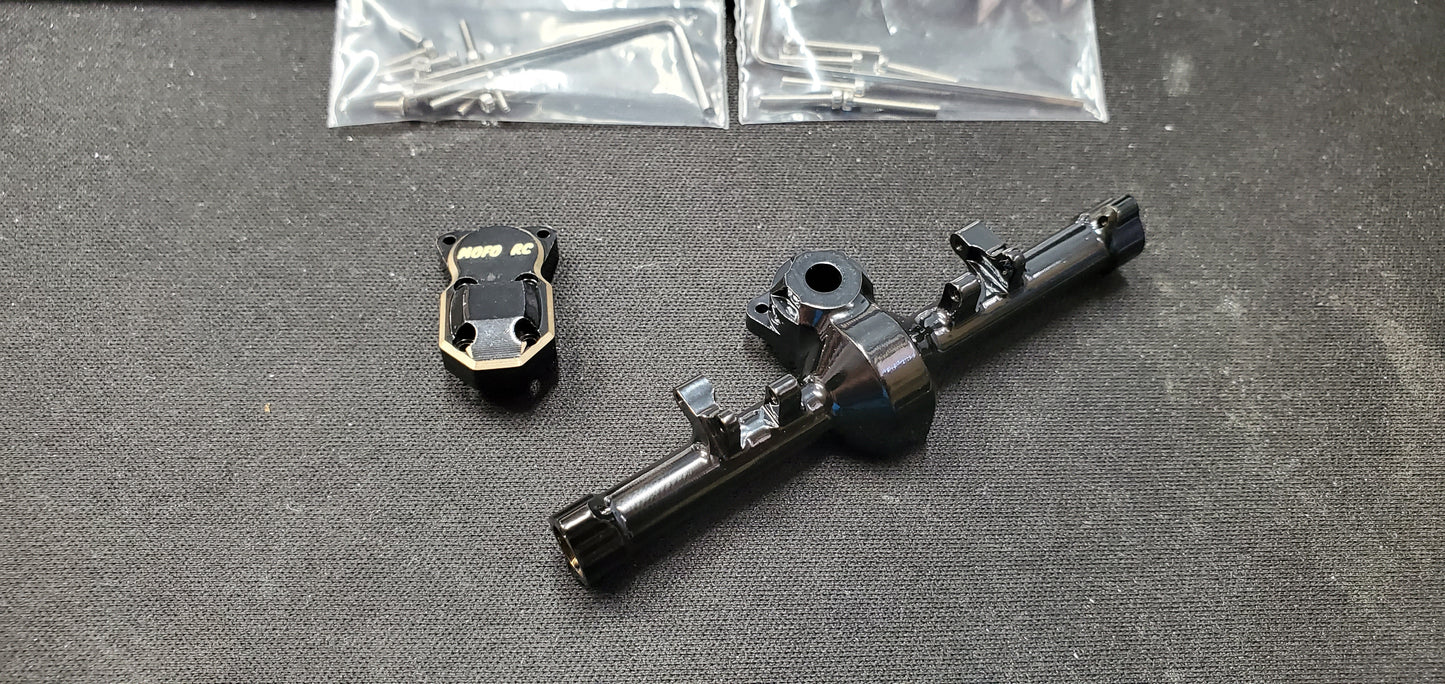 Black Brass Axle Housings for the Scx24 and Ax24 - Mofo Rc