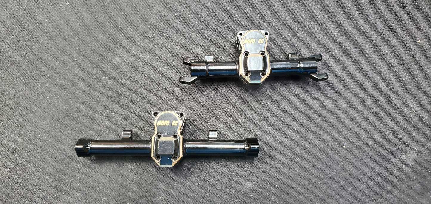 Black Brass Axle Housings for the Scx24 and Ax24 - Mofo Rc