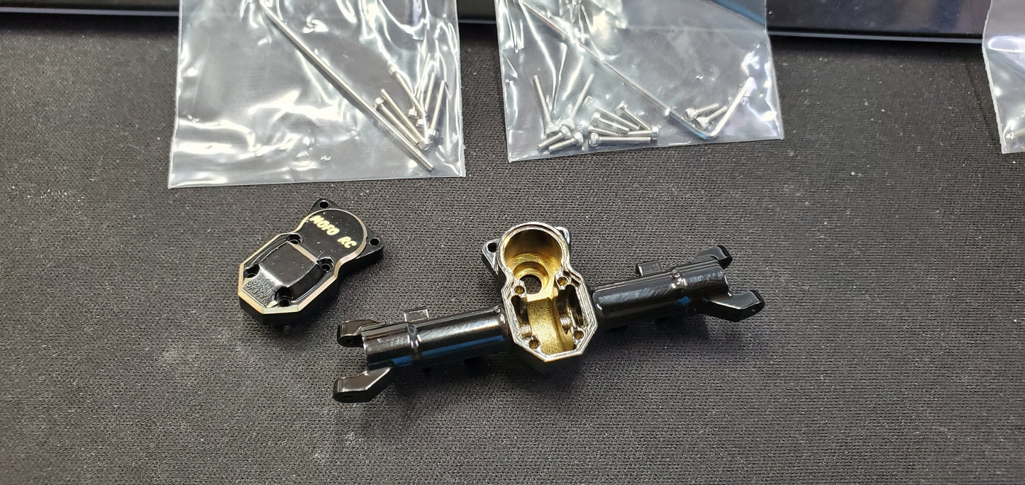 Black Brass Axle Housings for the Scx24 and Ax24 - Mofo Rc