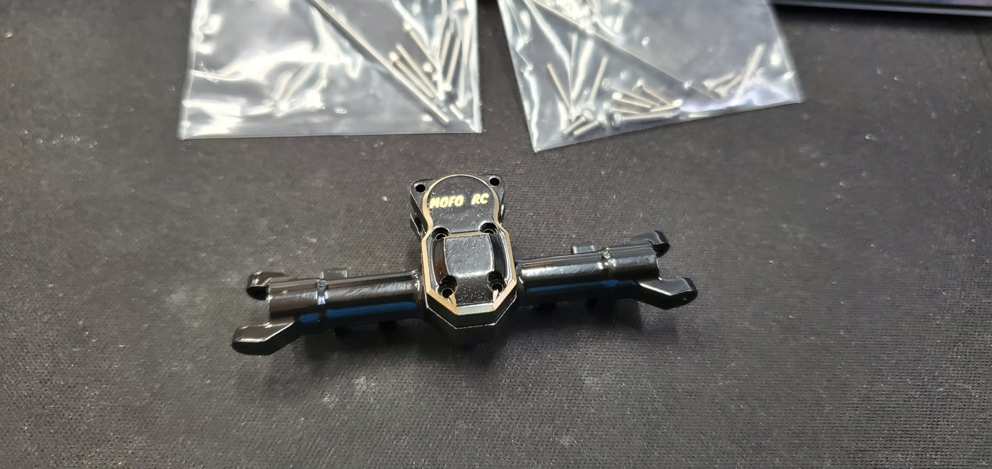 Black Brass Axle Housings for the Scx24 and Ax24 - Mofo Rc