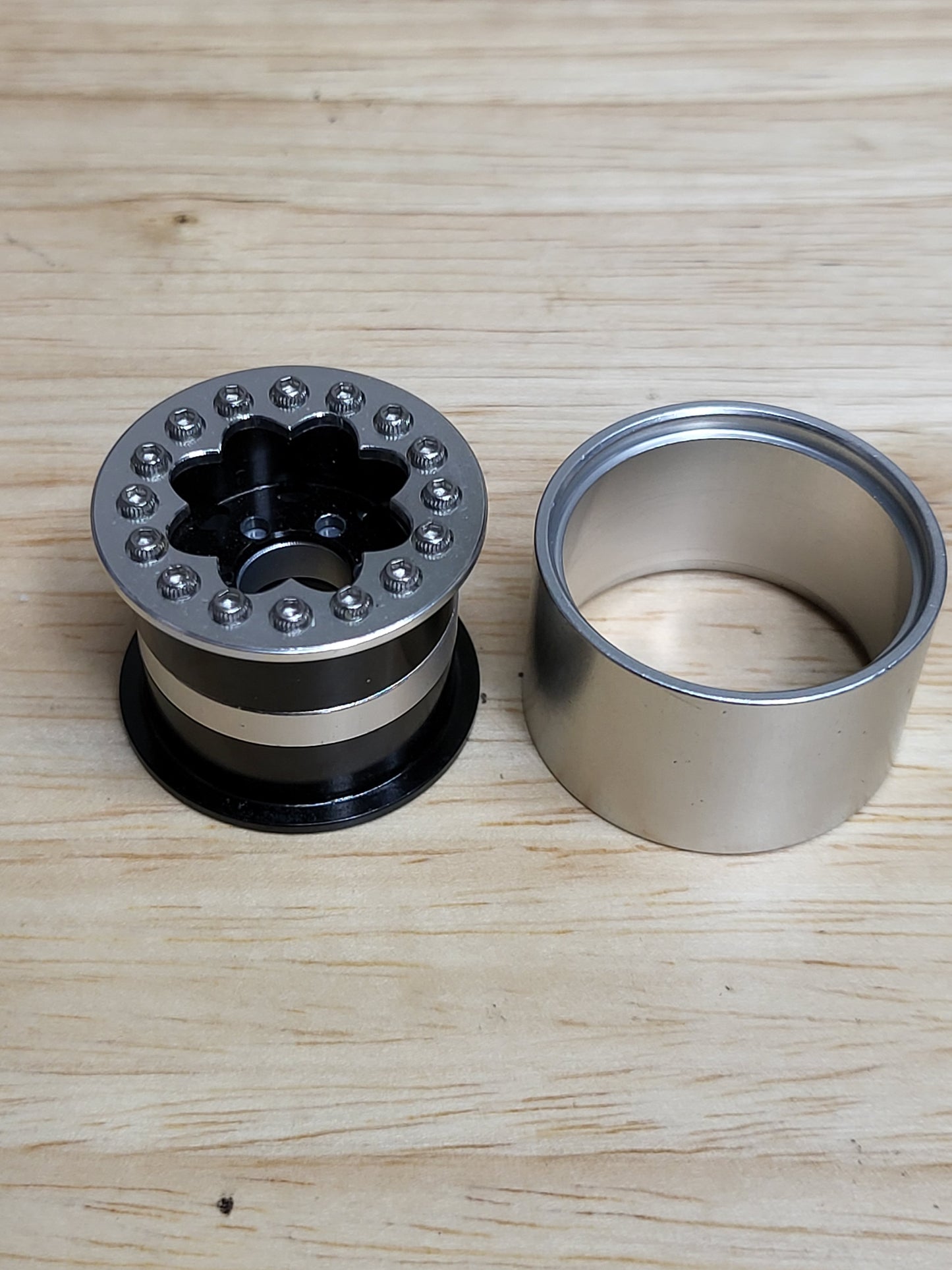 Island style wheel spacers and rings For UPW and DDP wheels, brass or aluminum