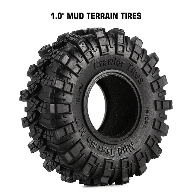 INJORA Pneus 1,9 - 106 X 38 Mm Kraken Claw Mud Terrain Pour SCX10 PRO INJORA Pneus 1,9 - 106 X 38 Mm Kraken Claw Mud Terrain Pour SCX10 PRO