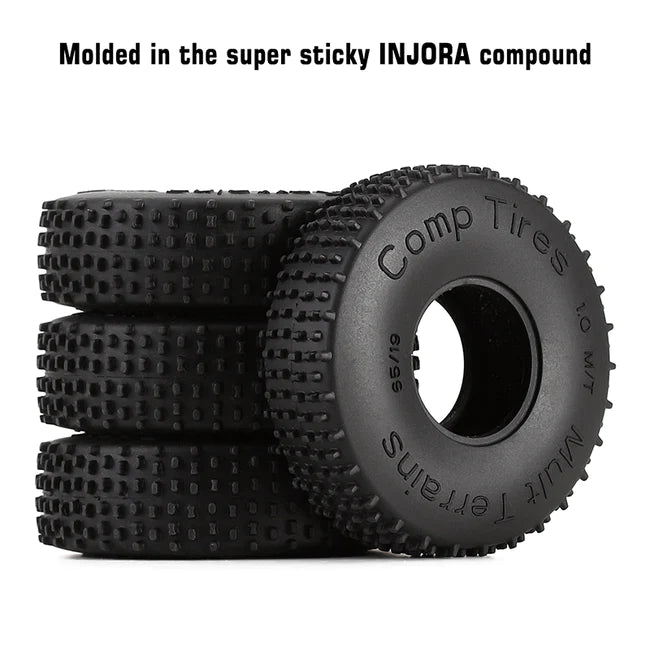 Injora 1.0" Comp Pin Tires (65mm*19mm)