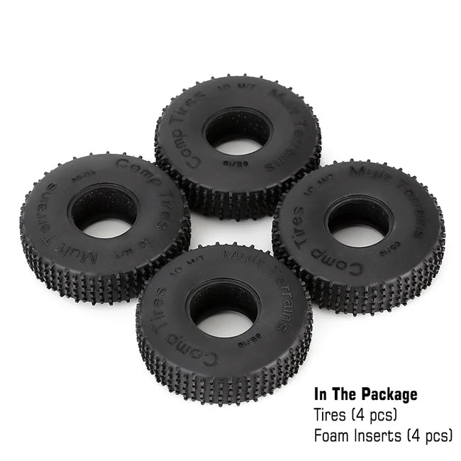 Injora 1.0" Comp Pin Tires (65mm*19mm)